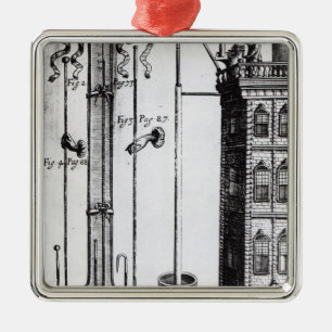 Robert Boyle's development of the water pump Metal Tree Decoration