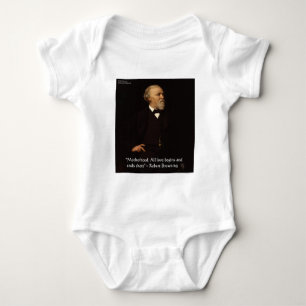 Robert Browning Famous Motherhood Quote Baby Bodysuit