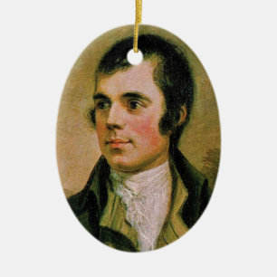 Robert Burns, celebrating Burn's night Ceramic Tree Decoration
