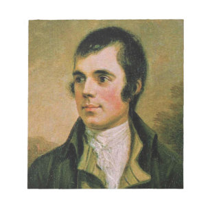 Robert Burns, celebrating Burn's night Notepad