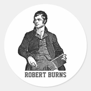Robert Burns Classic Round Sticker