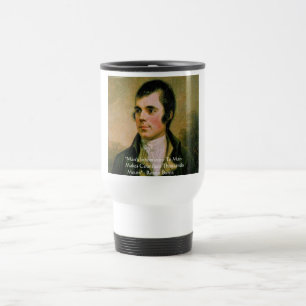 Robert Burns Famous Quote Travel Mug