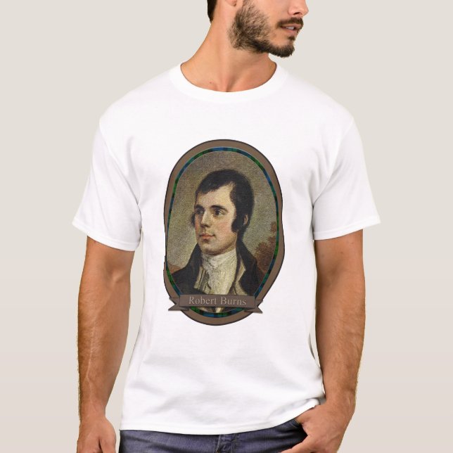 Robert Burns, Portrait of Scotland's National Bard T-Shirt (Front)