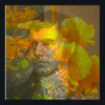 Robert Burns Poster<br><div class="desc">Robert Burns,  one of the most important English poet and composer of the 18th century England. The present portrait is a curated version of the etching of the work of the royal artist William Hole.</div>