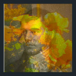 Robert Burns Poster<br><div class="desc">Robert Burns,  one of the most important English poet and composer of the 18th century England. The present portrait is a curated version of the etching of the work of the royal artist William Hole.</div>