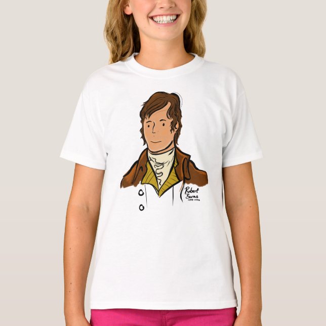 Robert Burns Scotland's National Poet T-Shirt (Front)