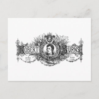 Robert Burns Scottish poet and lyricist, Scotland Postcard