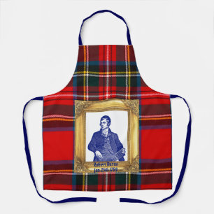 Robert Burns Supper Royal Stewart Plaid Jan 25 Apron