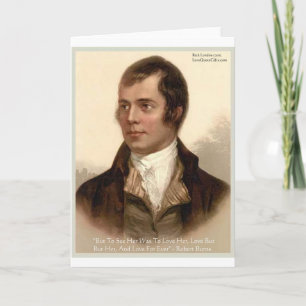 Robert Burns "To Know Her" Love Quote Gifts & Tees Card
