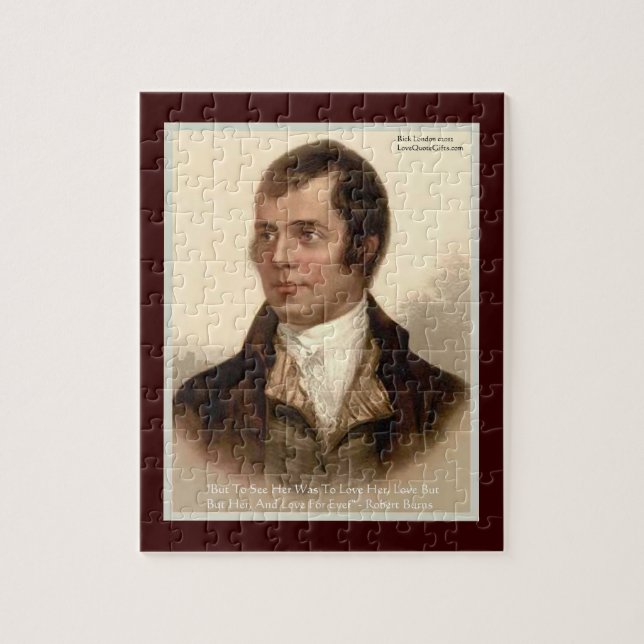 Robert Burns "To Know Her" Love Quote JigsawPuzzle Jigsaw Puzzle (Vertical)