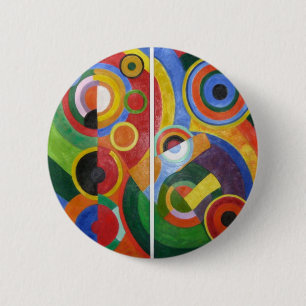 Robert Delaunay abstract art 6 Cm Round Badge