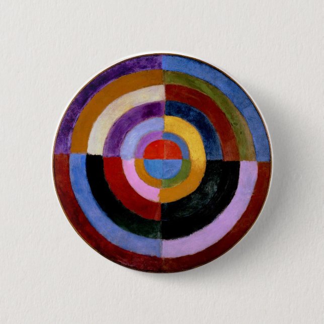 Robert Delaunay abstract art 6 Cm Round Badge (Front)