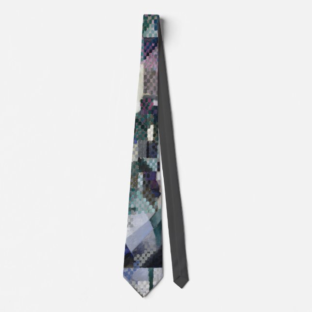 Robert Delaunay Claasical Abstract Art Painting Tie (Front)