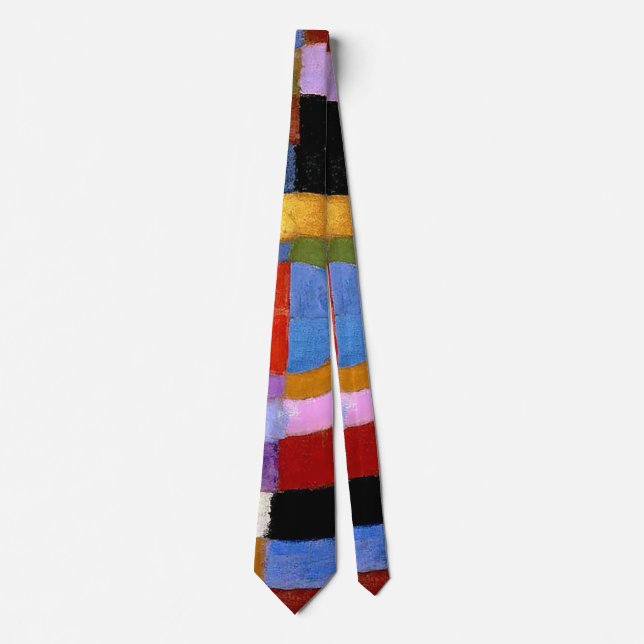 Robert Delaunay Claasical Abstract Art Painting Tie (Front)