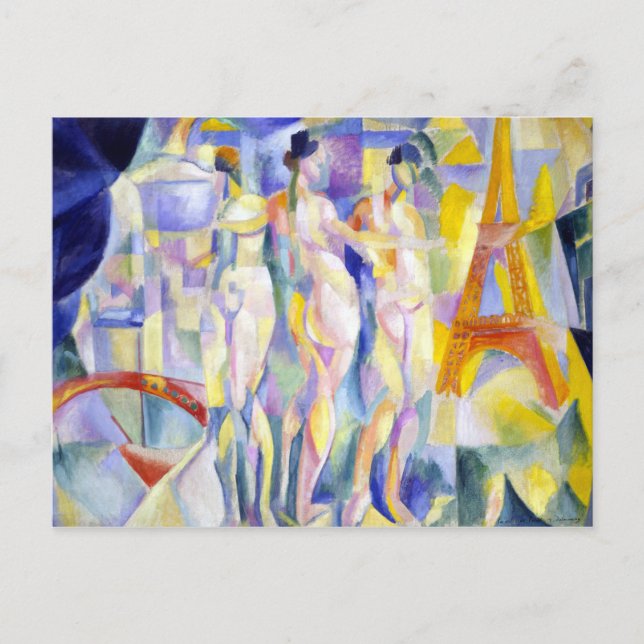 Robert Delaunay La ville de Paris Postcard (Front)