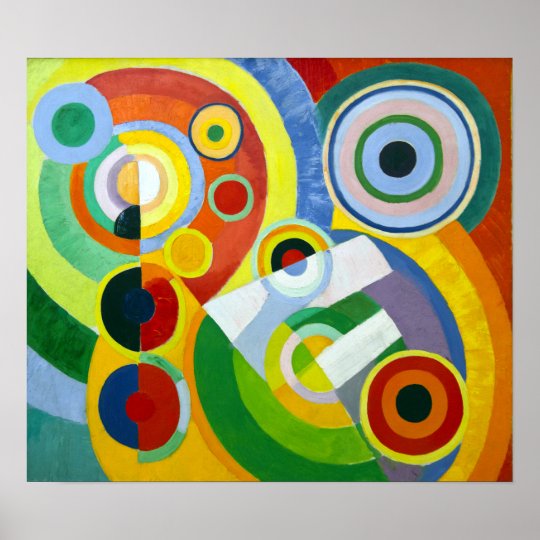 Robert Delaunay Rhythm, Joy of Living Poster Zazzle.co.uk