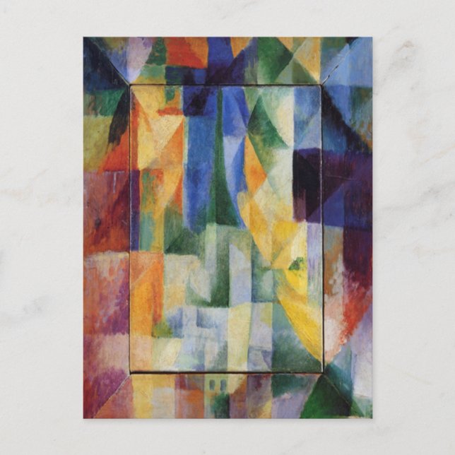 Robert Delaunay - Simultaneous Windows on the City Postcard (Front)