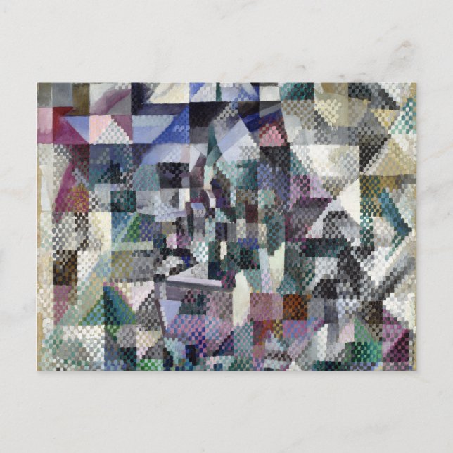 Robert Delaunay Window on the City Postcard (Front)