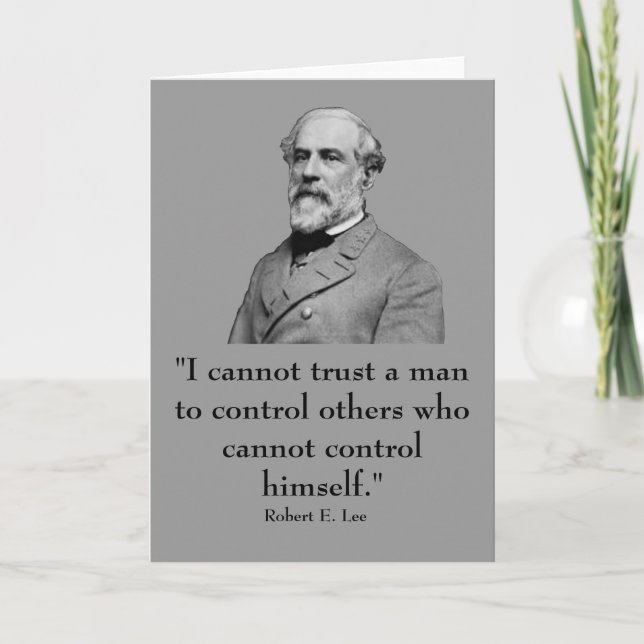 Robert E. Lee and quote Card (Front)