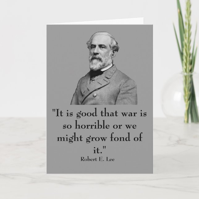 Robert E. Lee and quote Card (Front)