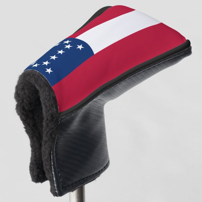 Robert E. Lee HQ Flag Putter Golf Head Cover (3/4 Front)