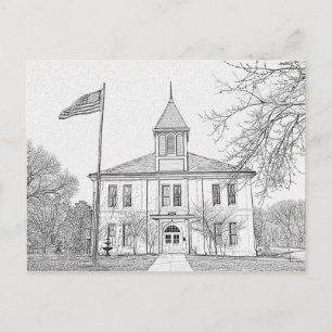 "Robert E Lee School"  Paris  TN Postcard