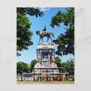 Robert E. Lee Statue Postcard