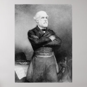 Robert Edward Lee Portrait by John Adams Elder Poster