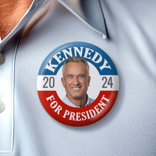 Robert F Kennedy JR 2024  6 Cm Round Badge