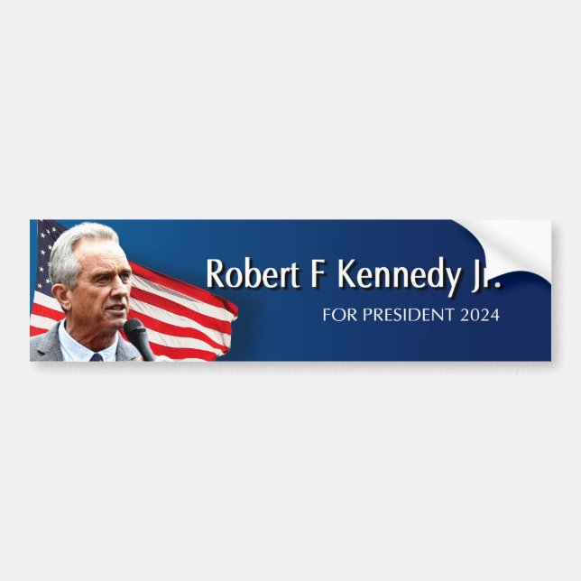 Robert F Kennedy Jr for President 2024 Bumper Sticker (Front)