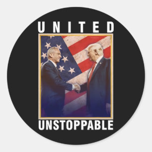 Robert F Kennedy Jr Trump United Unstoppable  Classic Round Sticker