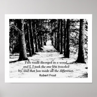 Robert Frost - Quote Print