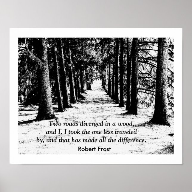 Robert Frost - Quote Print (Front)