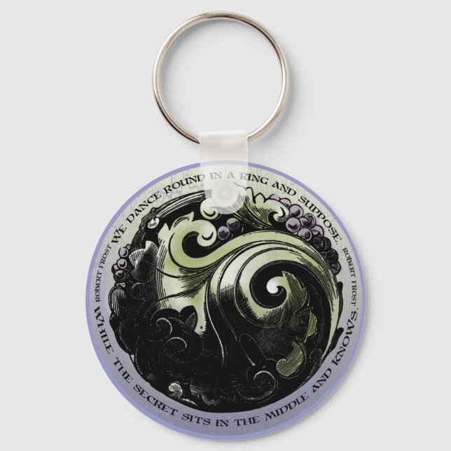 Robert Frost Verse Key Ring (Front)
