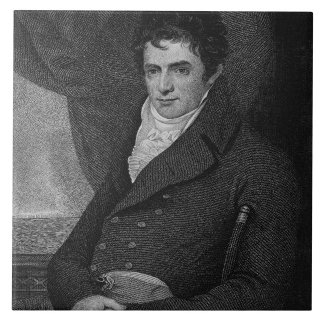 Robert Fulton (1765-1815), engraved by George Park Tile (Front)