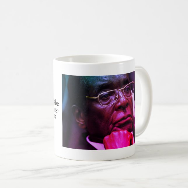 Robert G. Mugabe, President of Zimbabwe Coffee Mug (Front Right)
