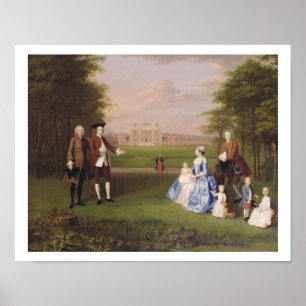 Robert Gwillym of Atherton and his Family, c.1745- Poster