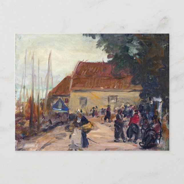 Robert Henri Volendam Street Scene Postcard (Front)