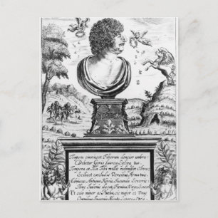 Robert Herrick , engraved by the artist Postcard