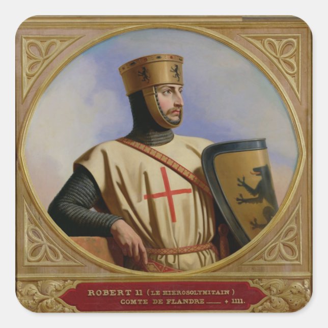 Robert II le Hierosolymitain, Count of Square Sticker (Front)
