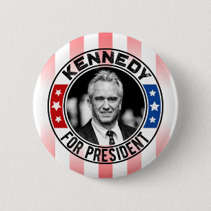 Robert Kennedy, Jr. for President 2024  6 Cm Round Badge