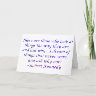 Robert Kennedy Quote Card