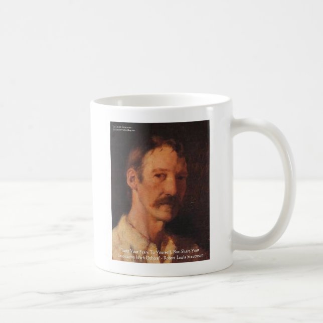 Robert Lewis Stevenson Quote Coffee Mug (Right)