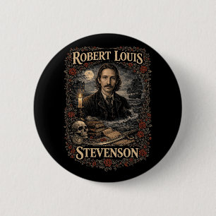 Robert Louis Stevenson 6 Cm Round Badge