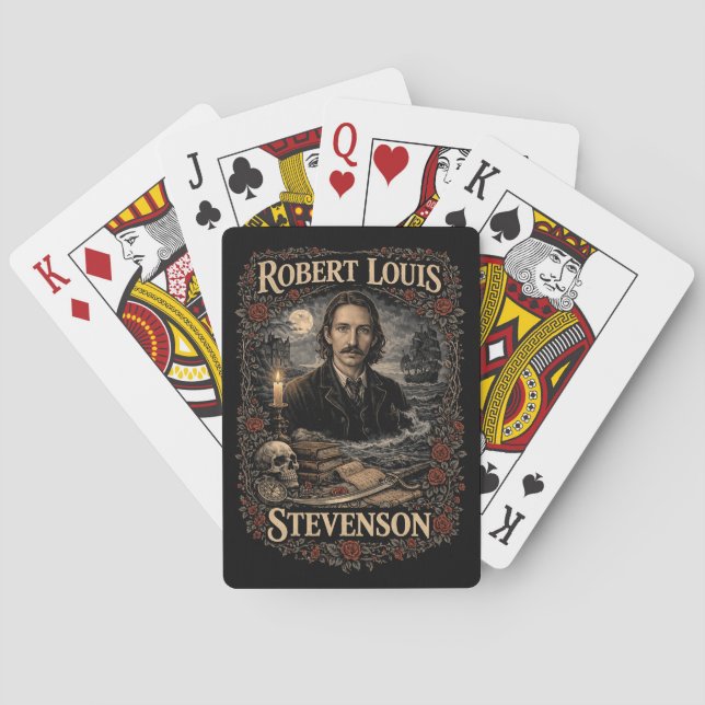 Robert Louis Stevenson Playing Cards (Back)