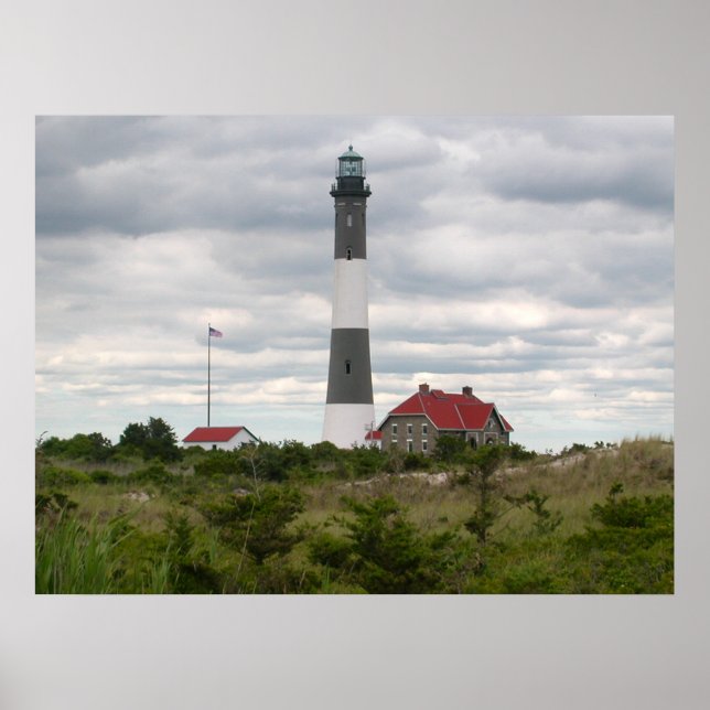 ROBERT MOSES PARK NEW YORK LIGHTHOUSE  Print (Front)