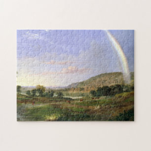 Robert S. Duncanson Landscape with Rainbow Jigsaw Puzzle