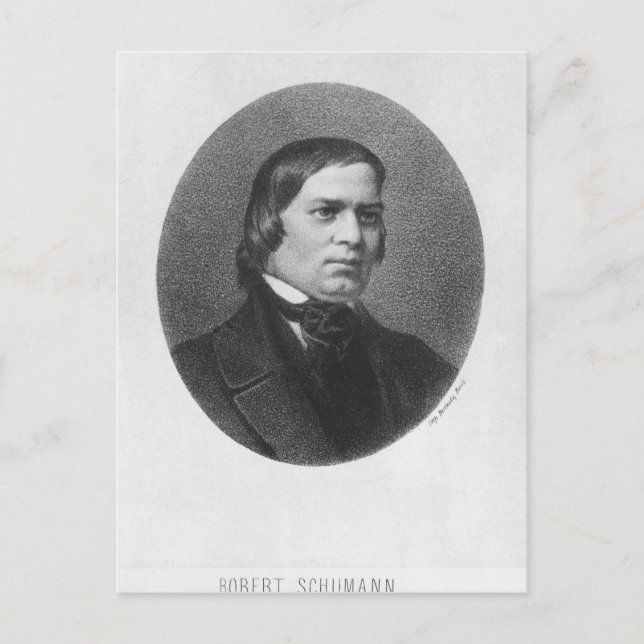 Robert Schumann, 1839 Postcard (Front)