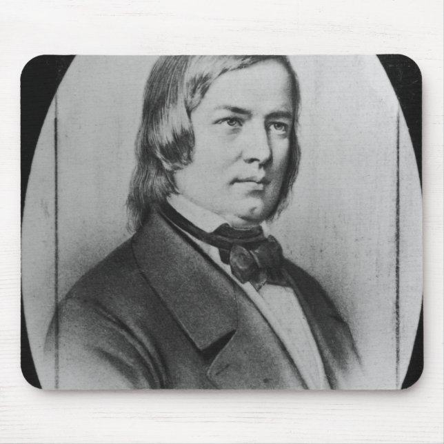 Robert Schumann  engraved from a photograph Mouse Mat (Front)