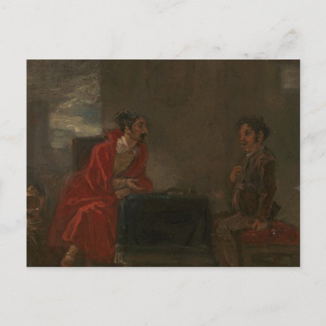 Robert Smirke - Illustration for Don Quixote Postcard (Front)